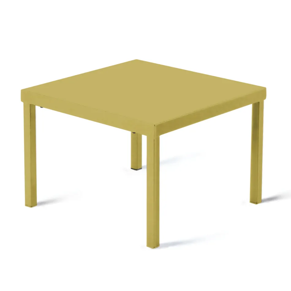 Tavolinë kafeje kopshti e grumbullueshme në çelik të galvanizuar Prodhuar në Itali - Aberdeen Viadurini