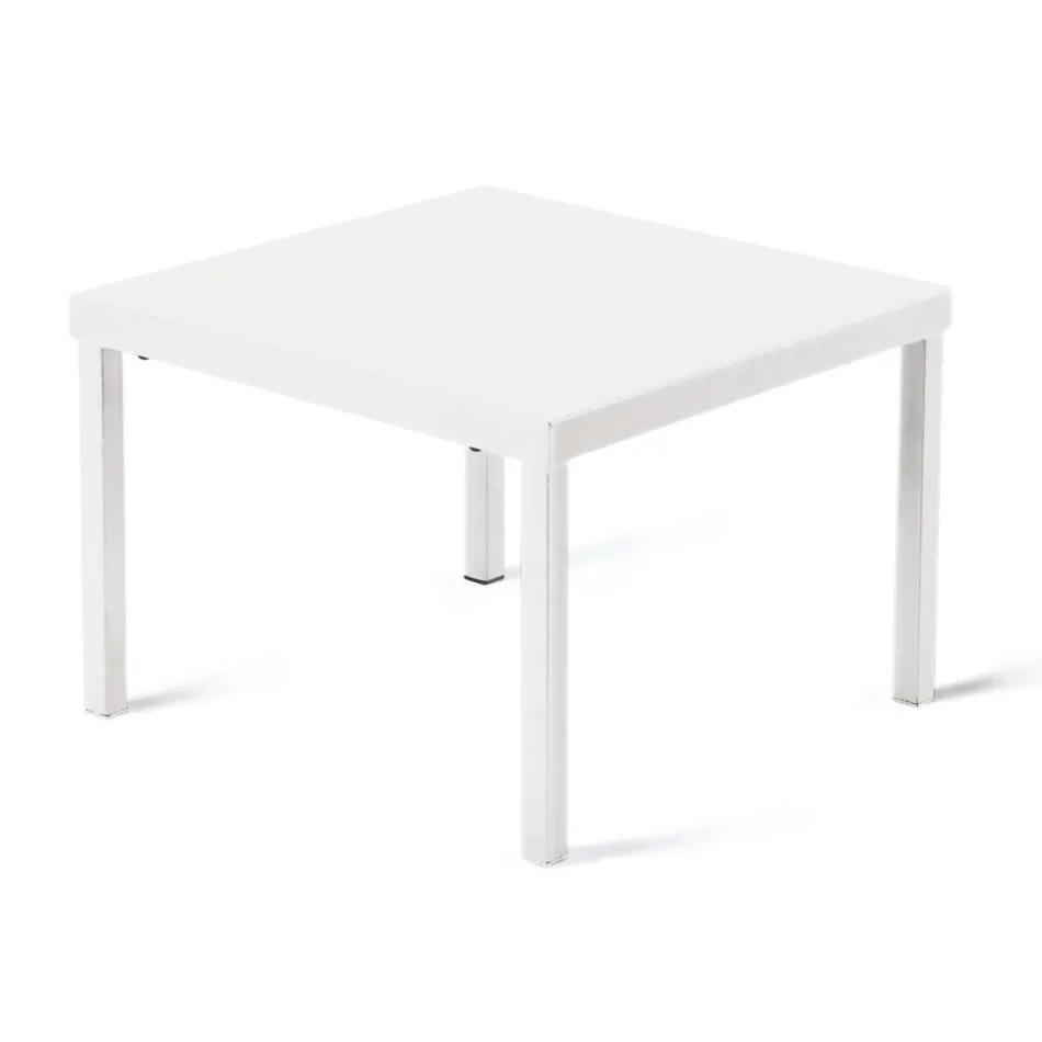 Tavolinë kafeje kopshti e grumbullueshme në çelik të galvanizuar Prodhuar në Itali - Aberdeen Viadurini