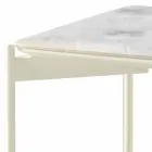 Tabela e kafes me qeramike dhe metale me një plan katror - Design Porcupine Viadurini