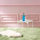 Tabela e kafes me qeramike dhe metale me një plan katror - Design Porcupine Viadurini