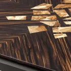 Tavolinë kafeje druri të ngurtë të dizajnit modern Grilli Zarafa të bërë në Itali Viadurini