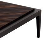 Tavolinë kafeje druri të ngurtë të dizajnit modern Grilli Zarafa të bërë në Itali Viadurini