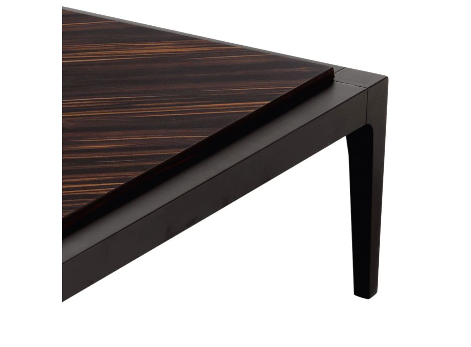 Tavolinë kafeje druri të ngurtë të dizajnit modern Grilli Zarafa të bërë në Itali Viadurini