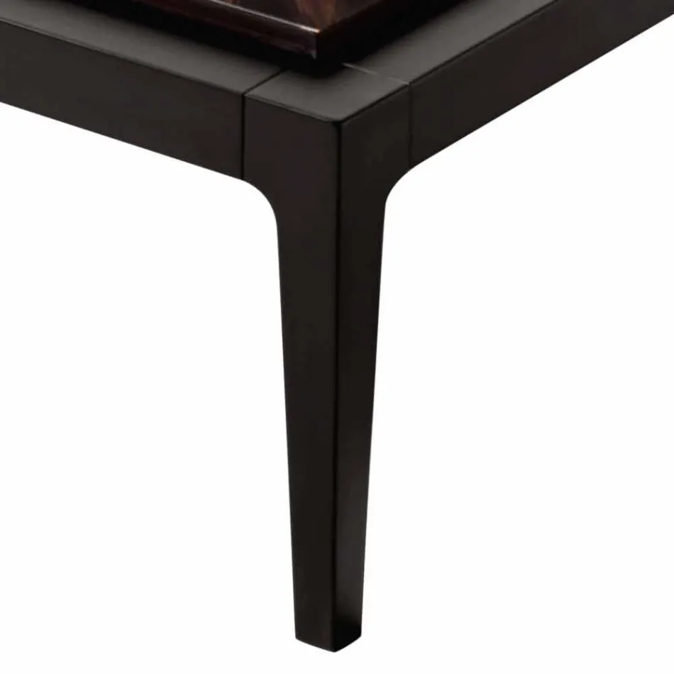 Grilli Zarafa harton tryezë kafeje druri të ngurta të bëra në Itali Viadurini