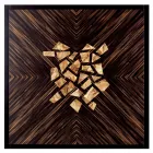 Tavolinë kafeje druri të ngurtë të dizajnit modern Grilli Zarafa të bërë në Itali Viadurini