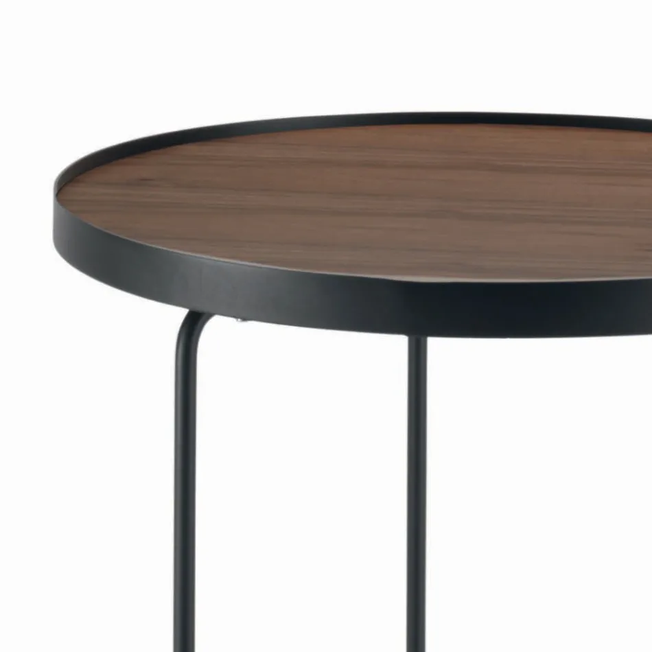 Tavolinë kafeje në arrë Canaletto të madhësive të ndryshme Made in Italy - Gubbio Viadurini