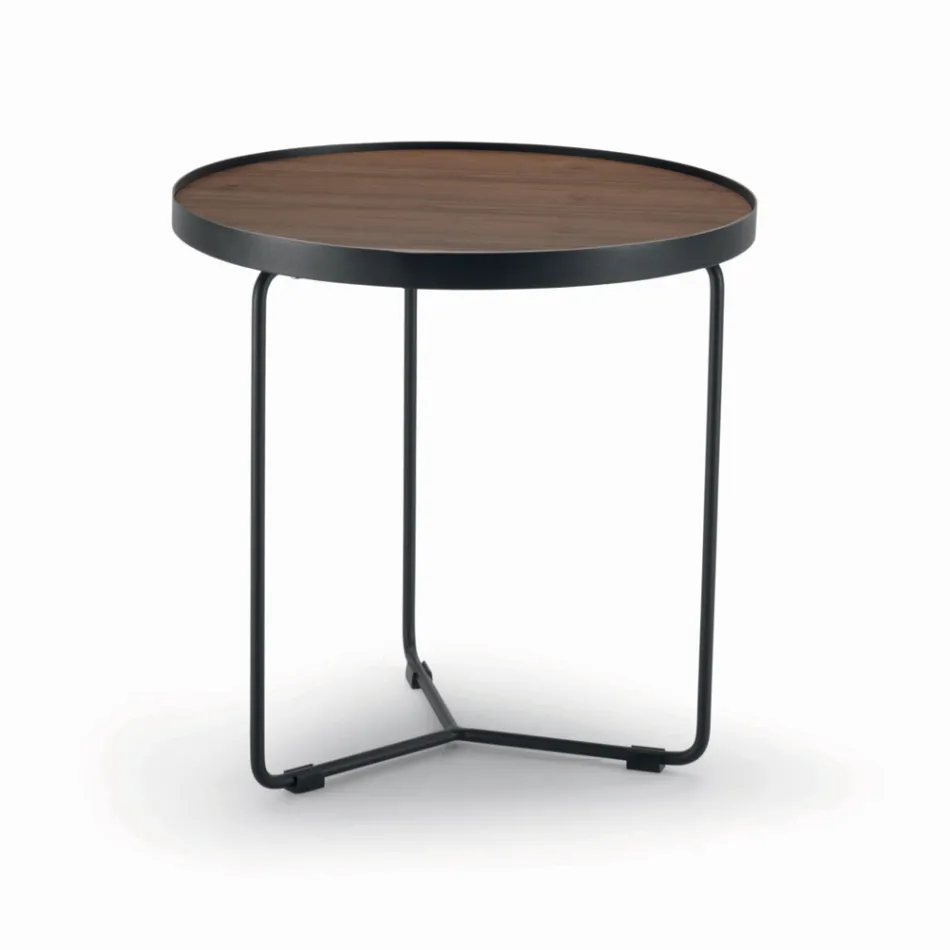 Tavolinë kafeje në arrë Canaletto të madhësive të ndryshme Made in Italy - Gubbio Viadurini