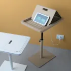 Divan Tavolinë anësore Metal dhe PVC me lartësi të rregullueshme për tablet - Tekniko Viadurini
