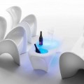 Tavolinë kafeje e Ndritshme me Shishe Verë me gaz, Dizajn i Jashtëm ose i Brendshëm - Lily nga Myyour