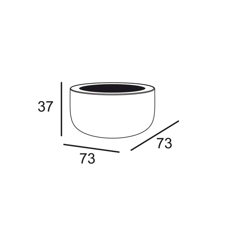 Tavolinë kafeje me dritë të jashtme me dritë LED dhe majë Hpl Made in Italy - Belida Viadurini