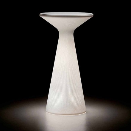 Tavolinë kafeje në natyrë të ndritshme me majë të rrumbullakët në HPL prodhuar në Itali - Desmond Viadurini