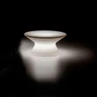 Tavolinë kafeje me shkëlqim në natyrë në polipropilen me LED prodhuar në Itali - Desmond Viadurini