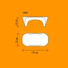 Tavolinë kafeje me shkëlqim RGB për Dizajn të Jashtëm ose të Brendshëm në Plastikë - Lily nga Myyour Viadurini