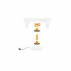 Tavolinë kafeje me shkëlqim RGB për Dizajn të Jashtëm ose të Brendshëm në Plastikë - Lily nga Myyour Viadurini