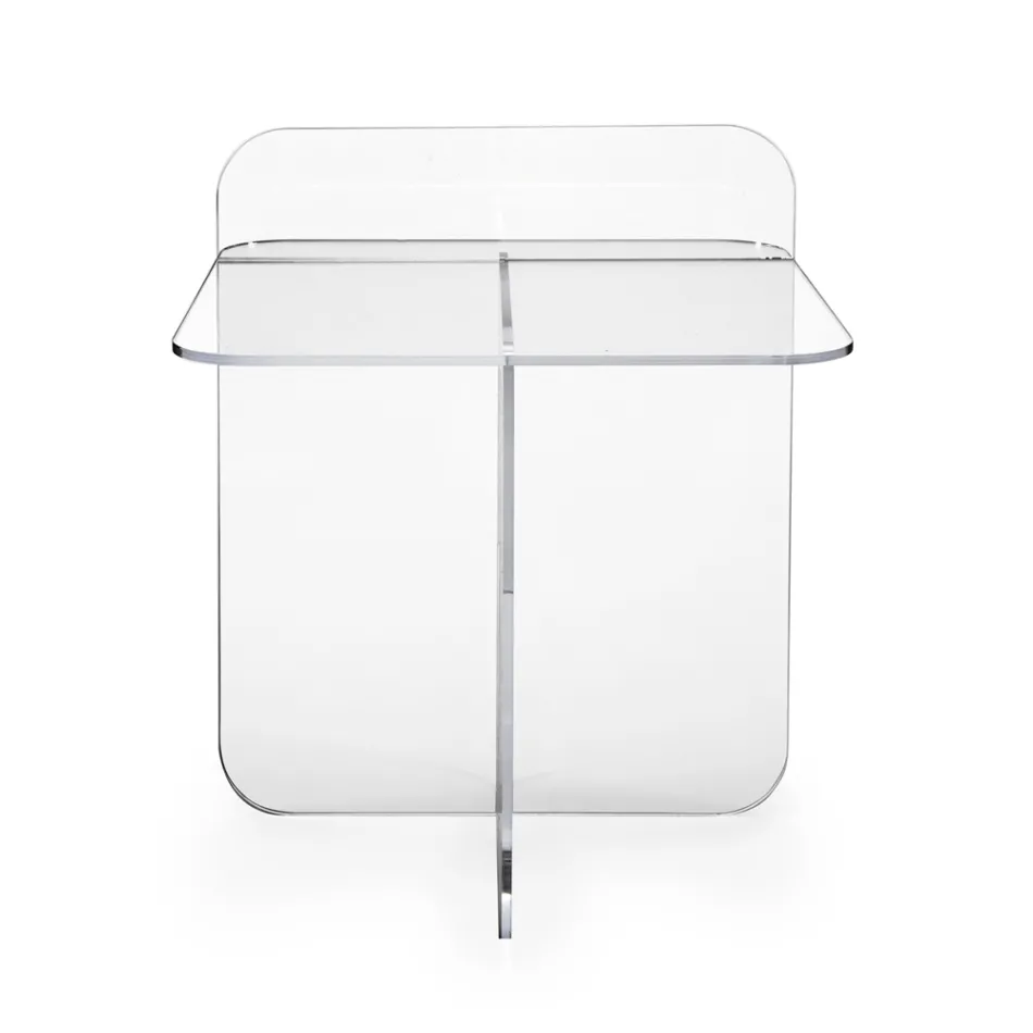 Tavolinë kafeje moderne me pleksiglas, prodhuar në Itali - Ariel Viadurini