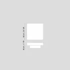 Tavolinë kafeje bashkëkohore prej druri e mbuluar në metafrlate Loft Cadeau Viadurini