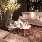 bashkëkohor lazer tavoline kafeje metalike prerë formën e luleve Andy Viadurini