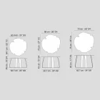 bashkëkohor lazer tavoline kafeje metalike prerë formën e luleve Andy Viadurini