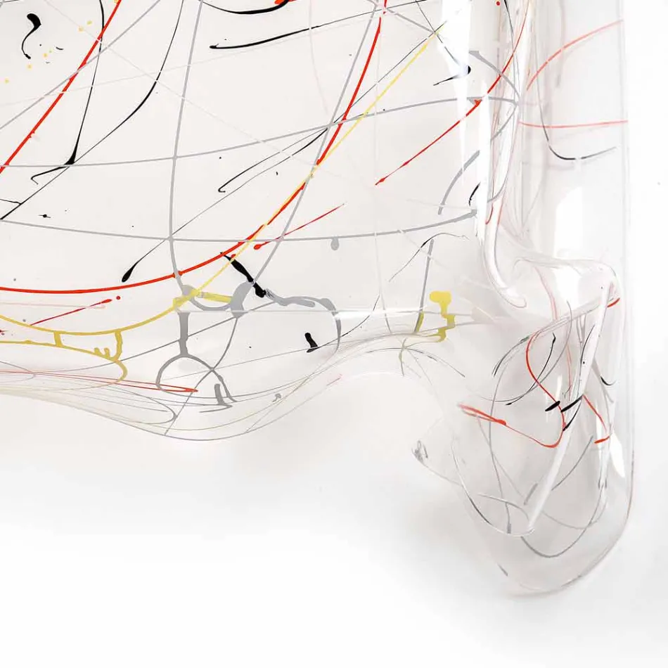 Tavolinë kafeje pleksiglase moderne e bërë në Itali, Azi Viadurini