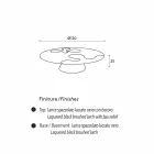 Tavolinë kafeje bashkëkohore e zezë e bërë nga dru larshi i llakuar Zambak Viadurini