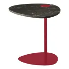 Tavolinë kafeje për dhomën e ndenjes në mermer metalik dhe marquinia, dizajn luksoz - Yassine Viadurini