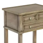 Tavolinë telefoni me 3 sirtarë dhe raft Made in Italy - Culsu Viadurini