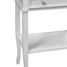 Tavolinë telefoni me 3 sirtarë dhe raft Made in Italy - Culsu Viadurini