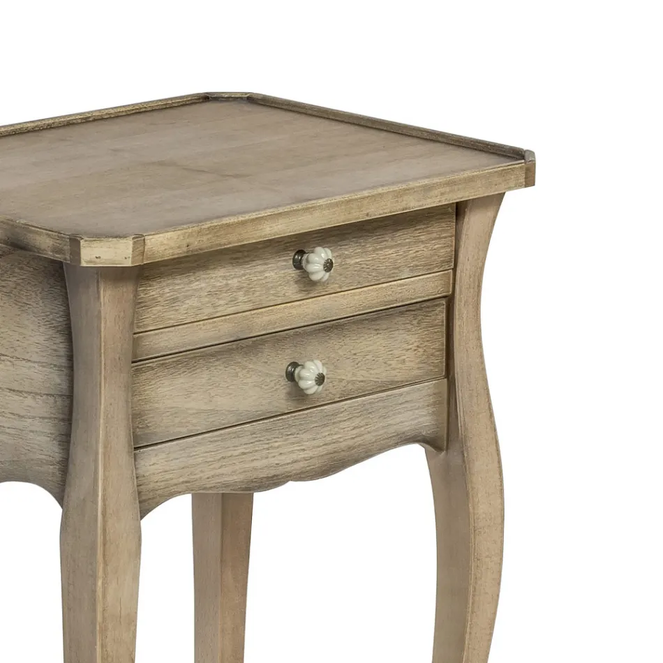 Tavolinë telefonike Ahu me dekorime të ndryshme Made in Italy - Charun Viadurini