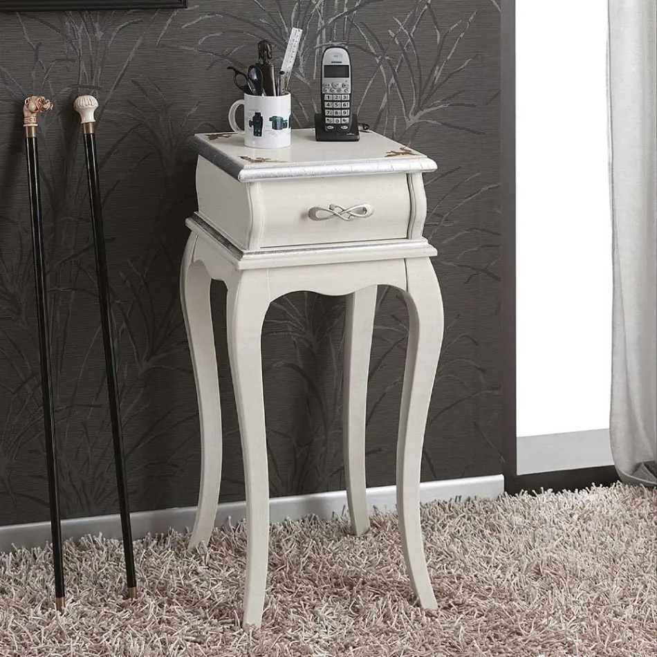 Stenda telefoni e stilit klasik prej druri Prodhuar në Itali - Hastings Viadurini