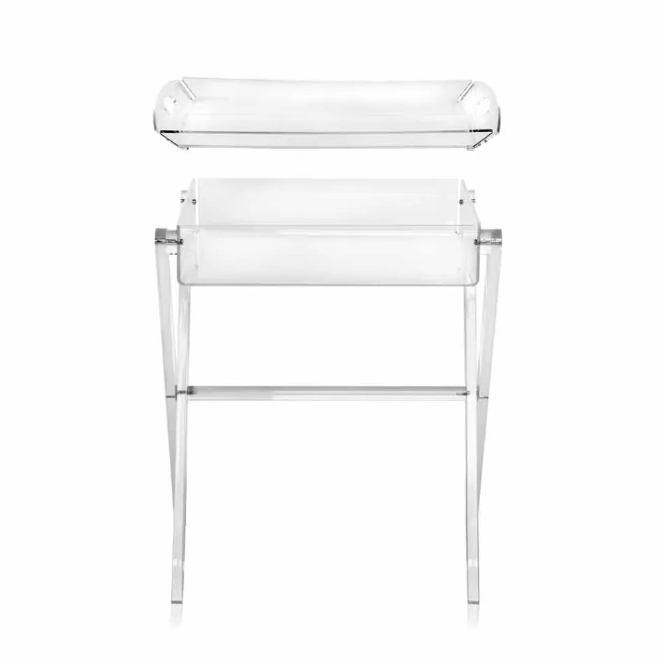 Olivia e bërë me tavolinë kafeje me dizajn transparent të bërë në Itali Viadurini