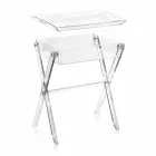 Olivia e bërë me tavolinë kafeje me dizajn transparent të bërë në Itali Viadurini