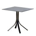Tavolinë Sheshi Bar në natyrë me 4 Këmbë Alumini në 2 Ngjyra - Filomena