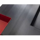 Tavolinë kafeje Iris me dizajn modern, tabaka të lëvizshme të integruara Viadurini