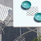 Tavolinë e jashtme e palosshme katrore në çelik të galvanizuar Prodhuar në Itali - Selvaggia Viadurini