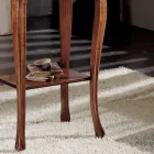 Tavolinë kafeje drejtkëndëshe me këmbë ahu Prodhuar në Itali - Ermes Viadurini