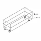 Tavolinë kafeje drejtkëndëshe në gotë ekstremale me mbathje të bëra në Itali - Ganzo Viadurini
