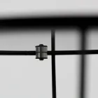 Tavolinë e rrumbullakët kafeje me bazë çeliku dhe majë qelqi Made in Italy - Alisea Viadurini