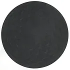 Tavolinë e rrumbullakët kafeje me bazë çeliku dhe majë qelqi Made in Italy - Alisea Viadurini