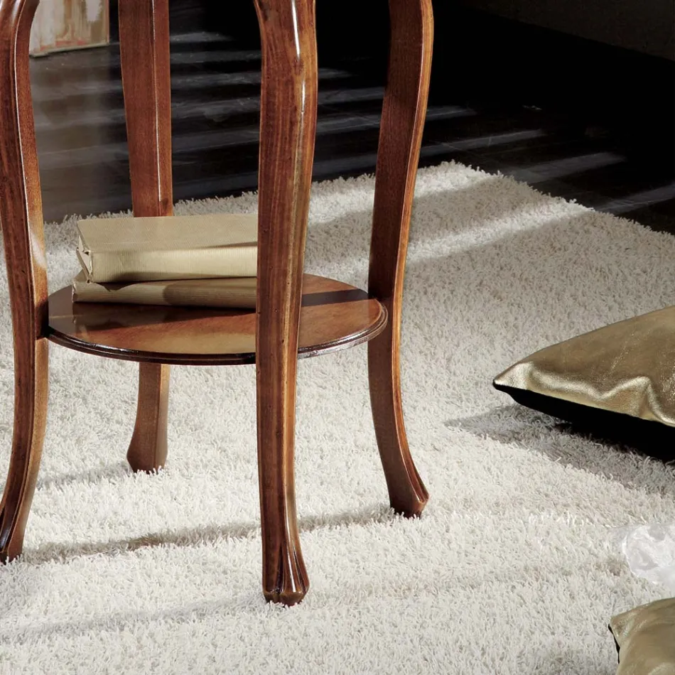 Tavolinë e rrumbullakët kafeje me këmbë ahu Made in Italy - Ecade Viadurini