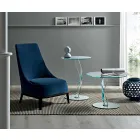 Tavolinë kafeje me dizajn të rrumbullakët në gotë ekstra të pastër të bërë në Itali - Akka Viadurini