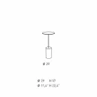 Tavolinë kafeje të rrumbullakët në fletë metalike me ngjyra të dizajnit modern - Koktej Viadurini