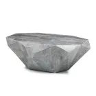 Tavolinë kafeje në formë shtëpie me dekorime të ndryshme prej guri fosil - kufje Viadurini