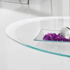 Tavolinë kafeje me majë xhami me prodhim në ekran në Itali - Campari Viadurini