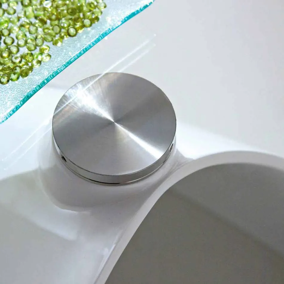 Tavolinë kafeje me majë xhami me prodhim në ekran në Itali - Campari Viadurini