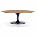 Tavolinë kafeje me majë ovale në dru të rimesuar Prodhuar në Itali - Dollarë Viadurini