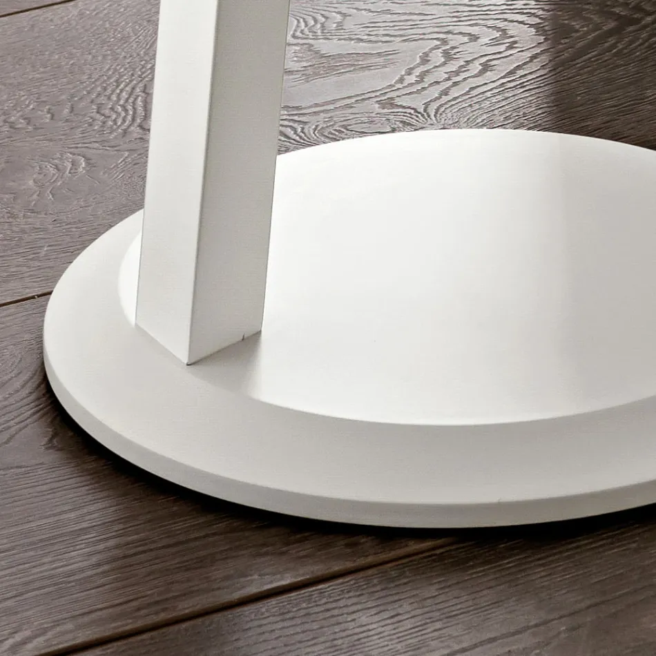 Tavolinë kafeje MDF me llak me kornizë druri të ngurtë Prodhuar në Itali - Tobiko Viadurini