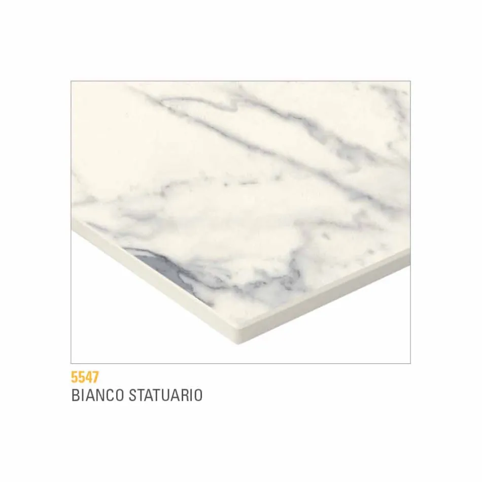 Tavolinë kafeje në metal të lyer me majë Hpl të prodhuar në Itali - Numbo Viadurini