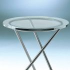 Tavolinë kafeje në gotë të zbutur me bazë çeliku të prodhuar në Itali - Pegaso Viadurini