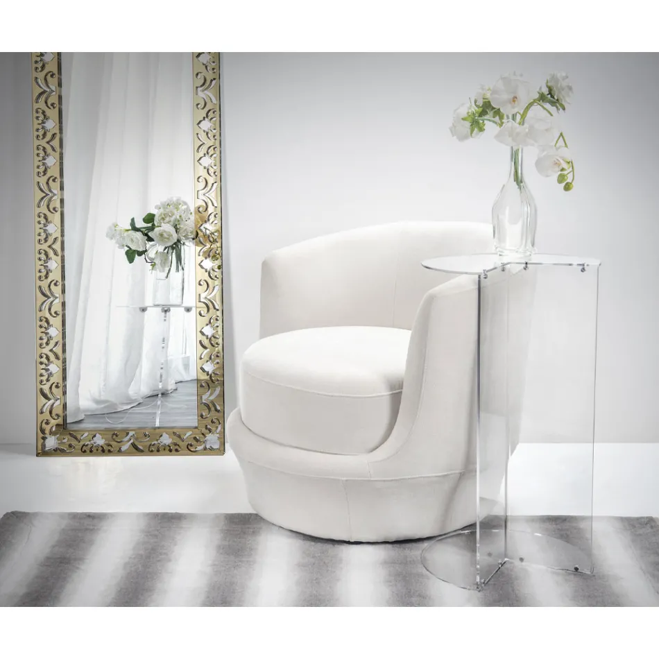 Tavolinë kafeje pleksiglas transparente ose me ngjyra Prodhuar në Itali - Tabli Viadurini