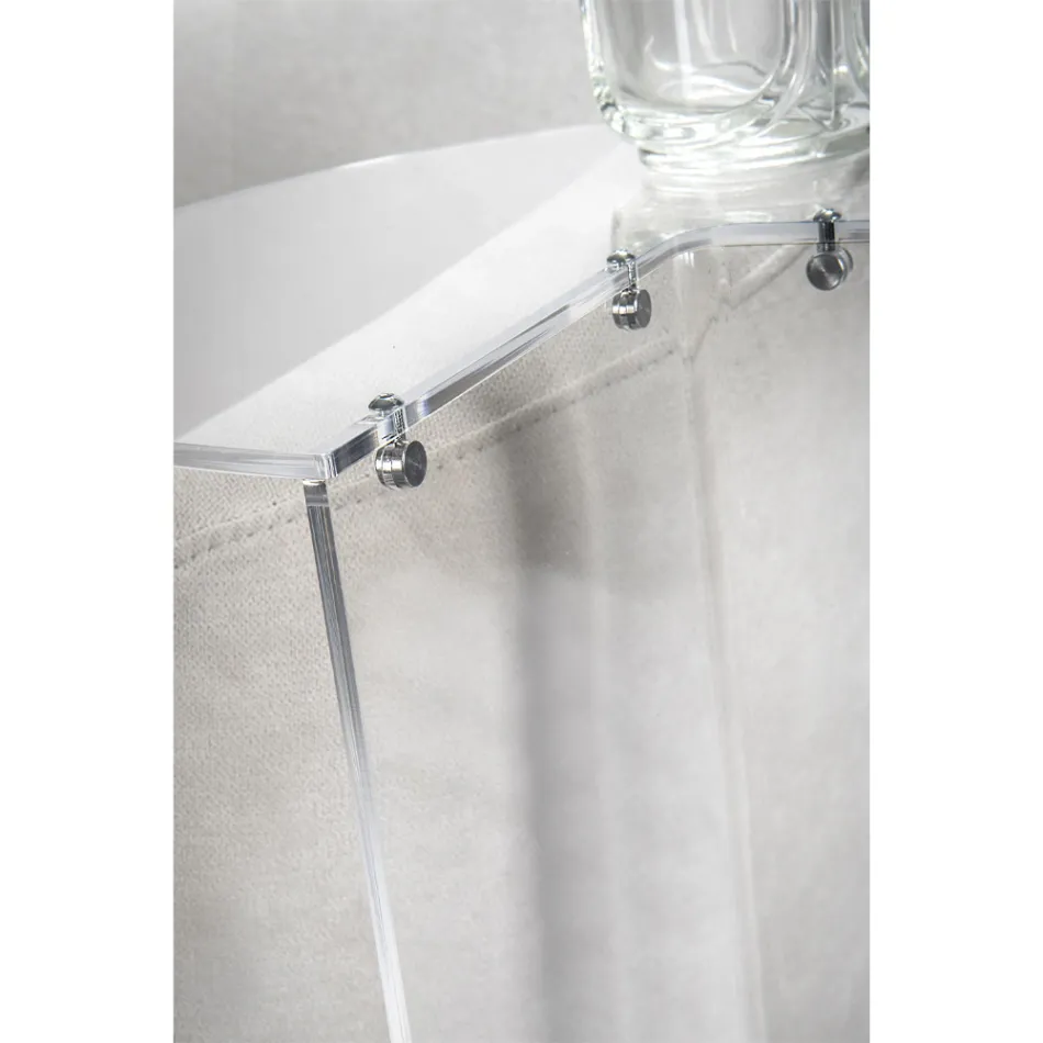 Tavolinë kafeje pleksiglas transparente ose me ngjyra Prodhuar në Itali - Tabli Viadurini